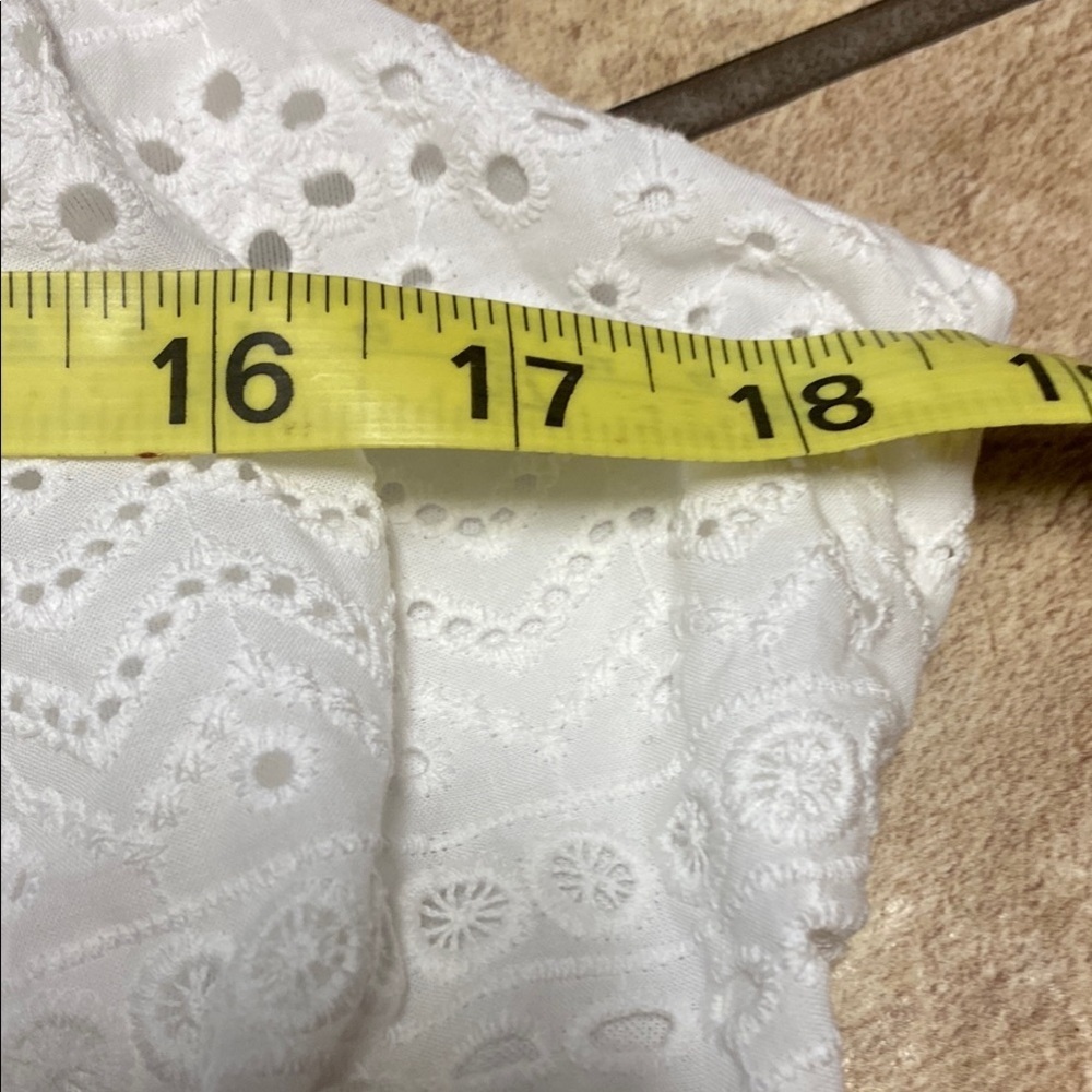 Lulu’s Chic White Eyelet Pattern Maxi Dress XL Summer Wedding Guest - Picture 13 of 14